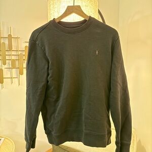 All Saints Black Crewneck Sweater
